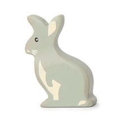 TENDER LEAF TOYS - Holztier Hase grau