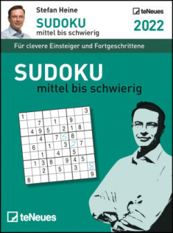 Stefan Heine Sudoku mittel bis schwierig 2022 - Tagesabreißkalender -11,8x15,9 - Rätselkalender - Knobelkalender