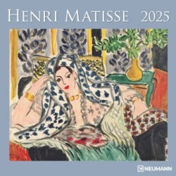 N NEUMANNVERLAGE - Henri Matisse 2025 Broschürenkalender, 30x30cm, Wandkalender mit Abbildungen von Henri Matisse, Mondphasen, viel Platz für Notizen und internationale Feiertage/Kalendarium