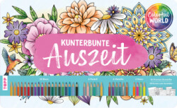 Colorful World Designdose mit 36 Buntstifte Kunterbunte Auszeit