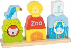 Steck- und Stapelspiel Zoo, per St