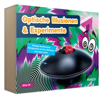 FRANZIS 67230 - Optische Illusionen und Experimente - Erzeuge faszinierende Hologramme mit dem Miraskop und vieles mehr! Für Kinder ab 8 Jahren