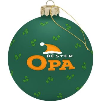 Weihnachtskugel Motiv Opa