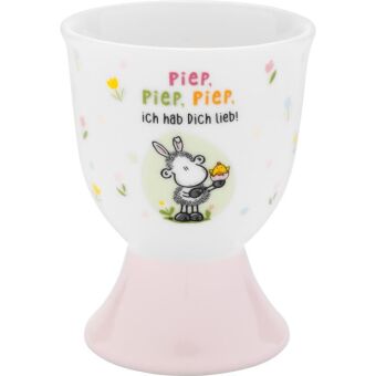 Eierbecher Motiv "Piep. Piep. Piep."