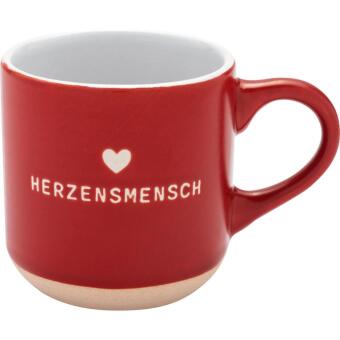 Espressotasse mit Gravur "Herzensmensch", 10 cl