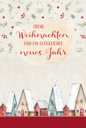 Frohe Weihnachten und ein glückliches neues Jahr