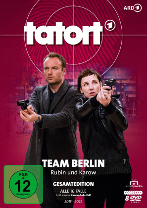 Tatort - Team Berlin: Rubin und Karow - Gesamtedition (Alle 16 Folgen mit Meret Becker & Mark Waschke), 8 DVD