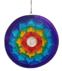 Suncatcher "Lotus Chakra Rainbow"