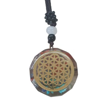 Halskette Orgone "Blume des Lebens"