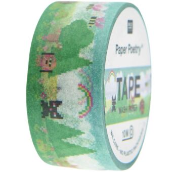 Tape Pixel Landscape, blau FSC MIX, 2 cm x 10 m