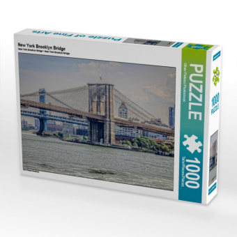 CALVENDO Puzzle New York Brooklyn Bridge | 1000 Teile Lege-Größe 64x48cm Foto-Puzzle für glückliche Stunden