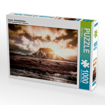 CALVENDO Puzzle Island - Kirkjufellsfoss | 1000 Teile Lege-Größe 64x48cm Foto-Puzzle für glückliche Stunden