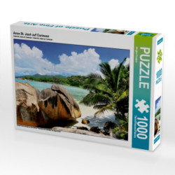 CALVENDO Puzzle Anse St. José auf Curieuse 1000 Teile Lege-Größe 64 x 48 cm Foto-Puzzle Bild von Jürgen Feuerer