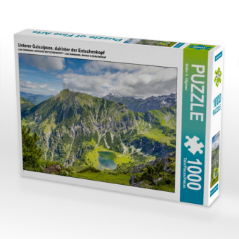 Unterer Gaisalpsee, dahinter der Entschenkopf (Puzzle)