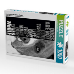 CALVENDO Puzzle American Staffordshire Terrier 1000 Teile Lege-Größe 48 x 64 cm Foto-Puzzle Bild von Wilsigns.com - Nicole Hahn