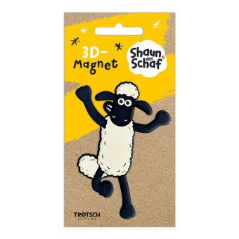 Trötsch Shaun das Schaf 3D-Magnet stehend