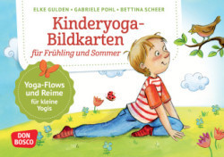 Kinderyoga-Bildkarten für Frühling und Sommer
