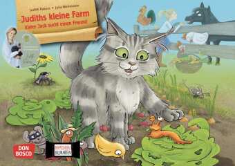 Judiths kleine Farm. Kater Jack sucht einen Freund. Kamishibai Bildkartenset, m. 1 Beilage