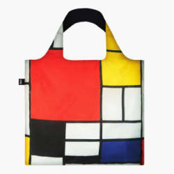 LOQI Bag, PIET MONDRIAN, Composition with Red, Yellow, Blue and Black, Recycled