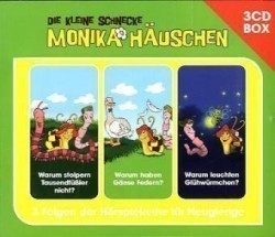 Die kleine Schnecke, Monika Häuschen, Audio-CDs, Warum stolpern Tausendfüßler nicht? / Warum haben Gänse Federn? / Warum leuchten Glühwürmchen?, 3 Audio-CDs