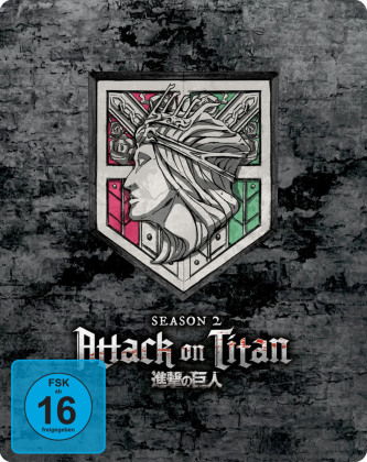 Attack on Titan - Gesamtausgabe - Steelbook. Staffel.2, 2 Blu-ray (Limited Edition)