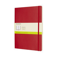 Moleskine Scarlet Red Extra Large Plain Notebook Soft