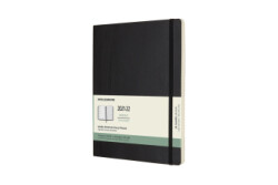 Moleskine 18 Monate Wochen Notizkalender 2021/2022 XL, Schwarz