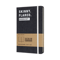 Moleskine Denim Notebook Limited Collection 'skinny. Flared. Bookcut.' Large Ruled Notebook Hard