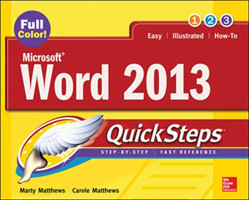 Microsoft® Word 2013 QuickSteps