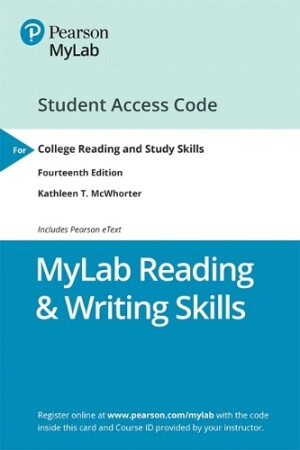 NEW MyLab Reading & Writing Skills with Pearson eText Access Code for College Reading and Study Skills