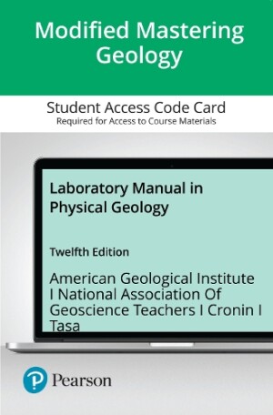 Mastering Geology with Pearson eText Access Code for Laboratory Manual in Physical Geology