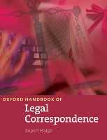Oxford Handbook of Legal Correspondence Student's Book