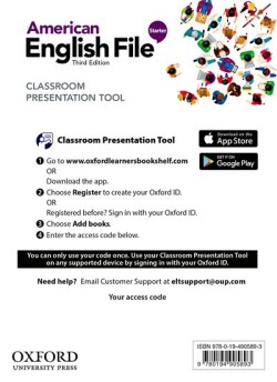 American English File 3rd Edition Starter Classroom Presentation Tools