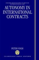Autonomy in International Contracts
