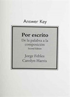 Answer Key for Por escrito