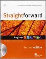Straightforward 2nd Edition Beginner Workbook + CD with Key