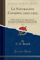 Naturaliste Canadien, 1922-1923, Vol. 49