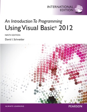 Introduction to Programming with Visual Basic 2012, An