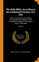 Holy Bible, According to the Authorized Version, A.D. 1611
