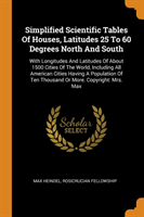 Simplified Scientific Tables Of Houses, Latitudes 25 To 60 Degrees North And South