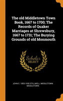 Old Middletown Town Book, 1667 to 1700; The Records of Quaker Marriages at Shrewsbury, 1667 to 1731; The Burying Grounds of Old Monmouth