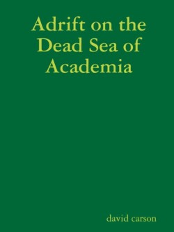 Adrift on the Dead Sea of Academia