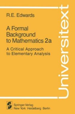 Formal Background to Mathematics 2a