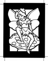 Mini Fairy World Stained Glass Coloring Book