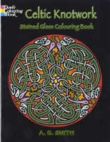 Celtic Knotwork, Stained Glass Coloring Book