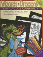 Wizards & Dragons Stained Glass Coloring Kit