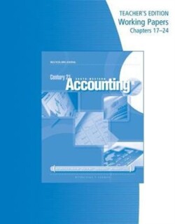 Teacher's Edition Working Papers, Chapters 17-24 for Gilbertson/Lehman's Century 21 Accounting: Multicolumn Journal, 9th