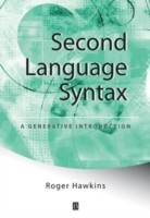 Second Language Syntax A Generative Introduction