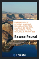 Harward Law Rewiew. Maxims