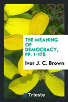 Meaning of Democracy, Pp. 1-175